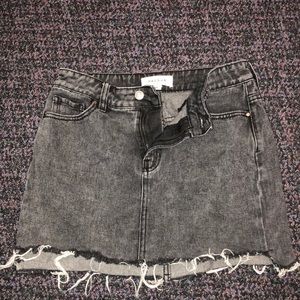 Pacsun black jean skirt worn once